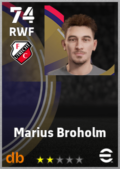 Marius Broholm — RWF, OVR 74, MAX 74