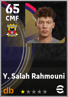 Y. Salah Rahmouni — CMF, OVR 65, MAX 65