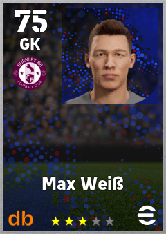 Max Weiß — GK, OVR 75, MAX 75
