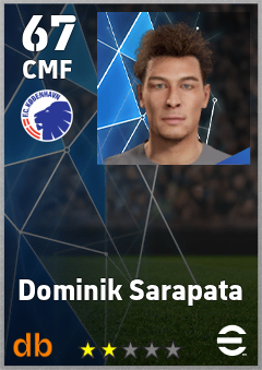 Dominik Sarapata — CMF, OVR 67, MAX 67