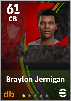 Braylon Jernigan eFootball player card
