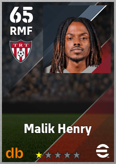 Malik Henry — RMF, OVR 65, MAX 65