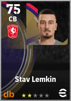 Stav Lemkin — CB, OVR 75, MAX 75