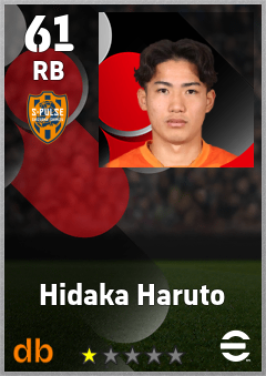 Hidaka Haruto — RB, OVR 61, MAX 61
