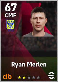 Ryan Merlen — CMF, OVR 67, MAX 67