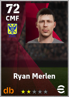 Ryan Merlen — CMF, OVR 72, MAX 72