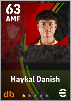Haykal Danish eFootball player card