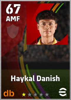 Haykal Danish eFootball player card