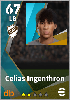 Celías Ingenthron — LB, OVR 67, MAX 67