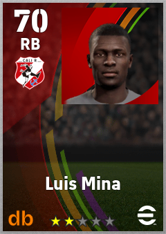 Luis Mina — RB, OVR 70, MAX 70