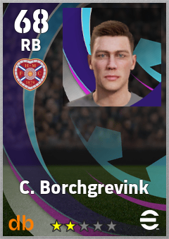 C. Borchgrevink — RB, OVR 68, MAX 68