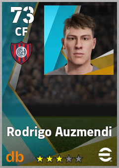 Rodrigo Auzmendi — CF, OVR 73, MAX 73