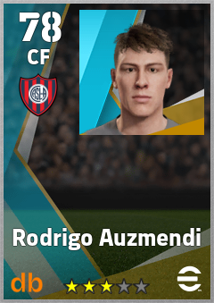 Rodrigo Auzmendi — CF, OVR 78, MAX 78