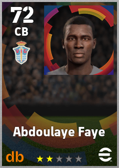 Abdoulaye Faye — CB, OVR 72, MAX 72