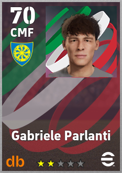 Gabriele Parlanti — CMF, OVR 70, MAX 70