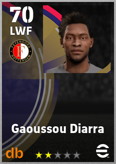 Gaoussou Diarra — LWF, OVR 70, MAX 70