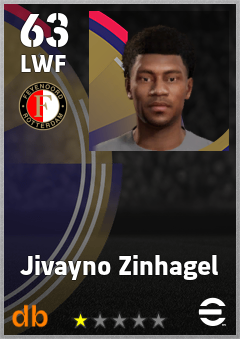 Jivayno Zinhagel — LWF, OVR 63, MAX 63