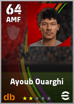 Ayoub Ouarghi eFootball player card