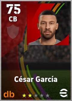 César García eFootball player card