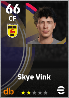 Skye Vink — CF, OVR 66, MAX 66
