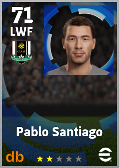 Pablo Santiago — LWF, OVR 71, MAX 71
