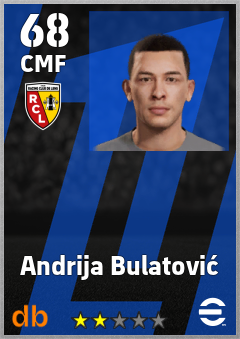 Andrija Bulatović — CMF, OVR 68, MAX 68