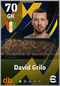 David Grilo — GK, OVR 70, MAX 70