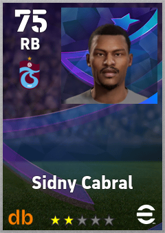 Sidny Cabral — RB, OVR 75, MAX 75