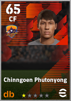 Chinngoen Phutonyong — CF, OVR 65, MAX 65