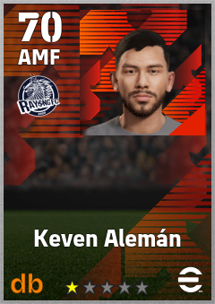 Keven Alemán — AMF, OVR 70, MAX 70