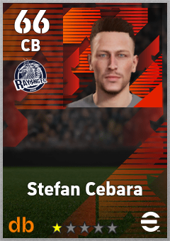 Stefan Cebara — CB, OVR 66, MAX 66