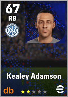 Kealey Adamson — RB, OVR 67, MAX 67