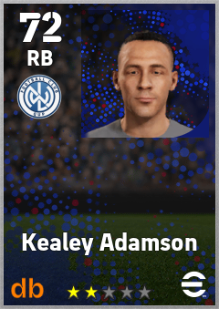 Kealey Adamson — RB, OVR 72, MAX 72