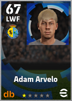 Adam Arvelo — LWF, OVR 67, MAX 67