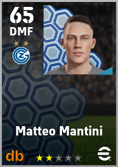 Matteo Mantini — DMF, OVR 65, MAX 65