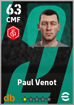 Paul Venot — CMF, OVR 63, MAX 63