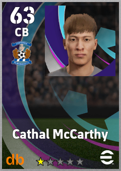 Cathal McCarthy — CB, OVR 63, MAX 63
