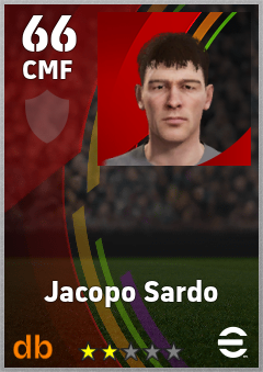Jacopo Sardo eFootball player card