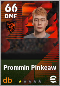 Prommin Pinkeaw — DMF, OVR 66, MAX 66