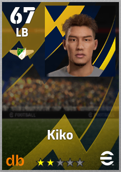 Kiko — LB, OVR 67, MAX 67