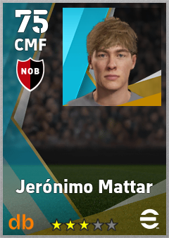 Jerónimo Mattar — CMF, OVR 75, MAX 75