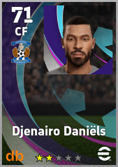 Djenairo Daniëls — CF, OVR 71, MAX 71