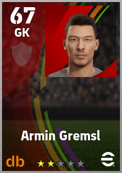 Armin Gremsl eFootball player card