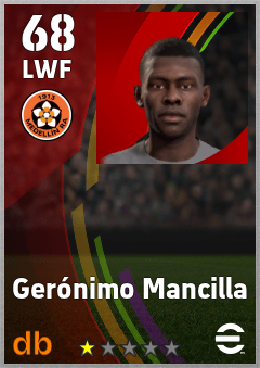 Gerónimo Mancilla — LWF, OVR 68, MAX 68
