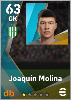 Joaquín Molina — GK, OVR 63, MAX 63