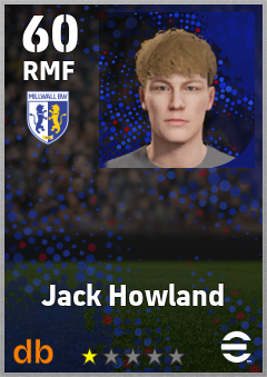 Jack Howland — RMF, OVR 60, MAX 60
