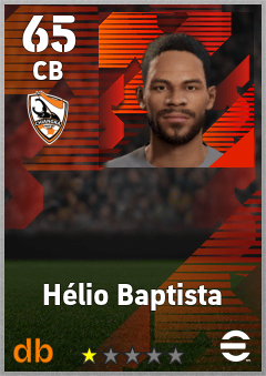 Hélio Baptista — CB, OVR 65, MAX 65
