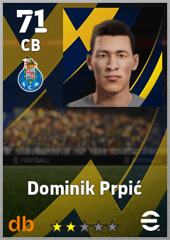 Dominik Prpić — CB, OVR 71, MAX 71