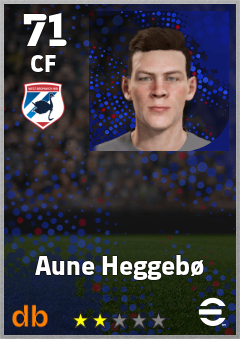 Aune Heggebø — CF, OVR 71, MAX 71