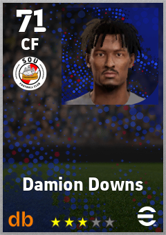 Damion Downs — CF, OVR 71, MAX 71